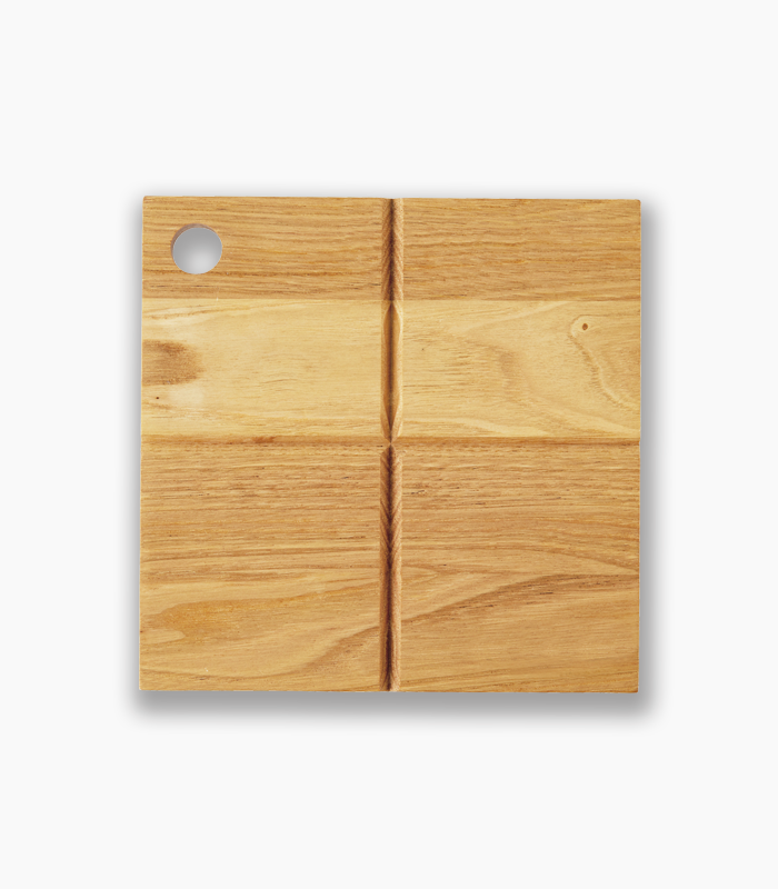 栗の四角いなべ敷き